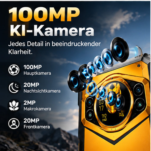 5G Outdoor Smartphone 12GB RAM 512GB – 10100mAh Akku