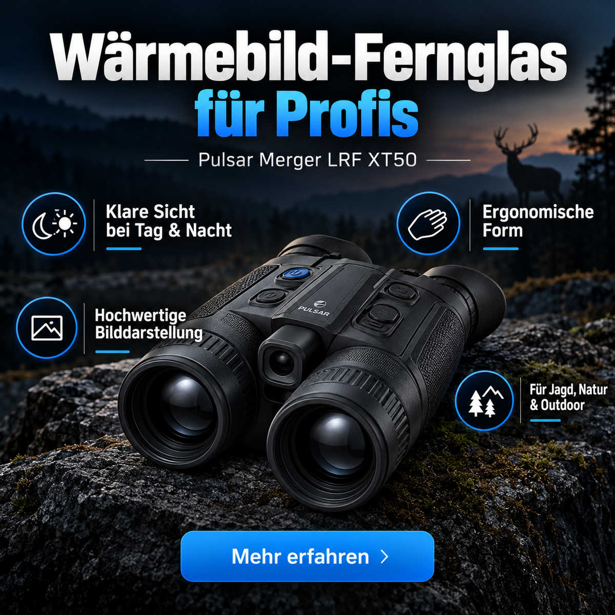 Pulsar Merger LRF XT50 Wärmebild-Fernglas für Profis