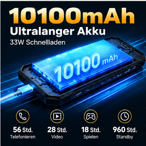 5G Outdoor Smartphone 12GB RAM 512GB – 10100mAh Akku