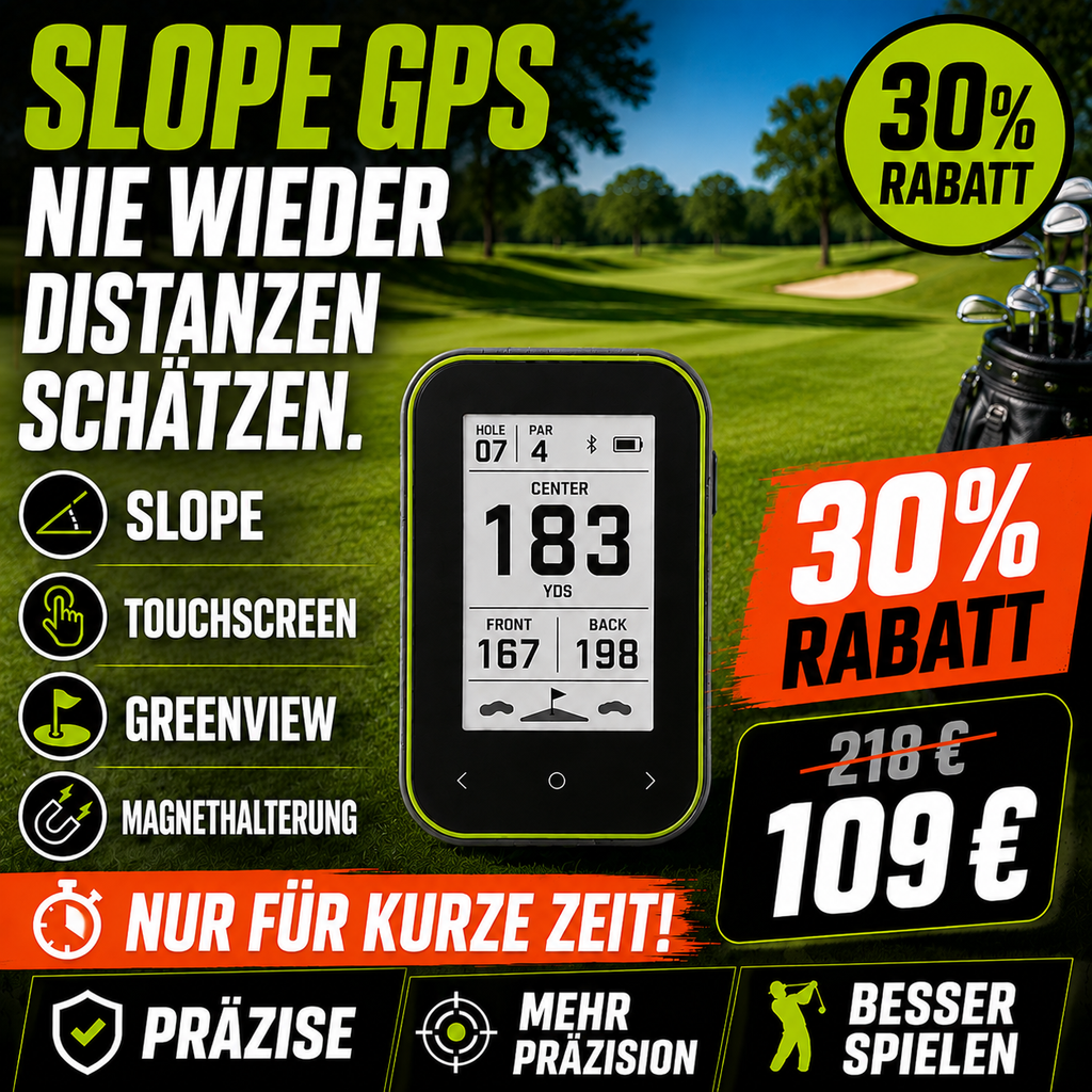 GPS Golf-Entfernungsmesser mit Slope-Funktion