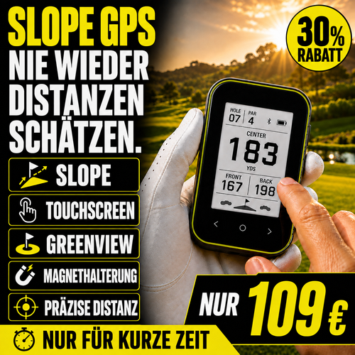 GPS Golf-Entfernungsmesser mit Slope-Funktion