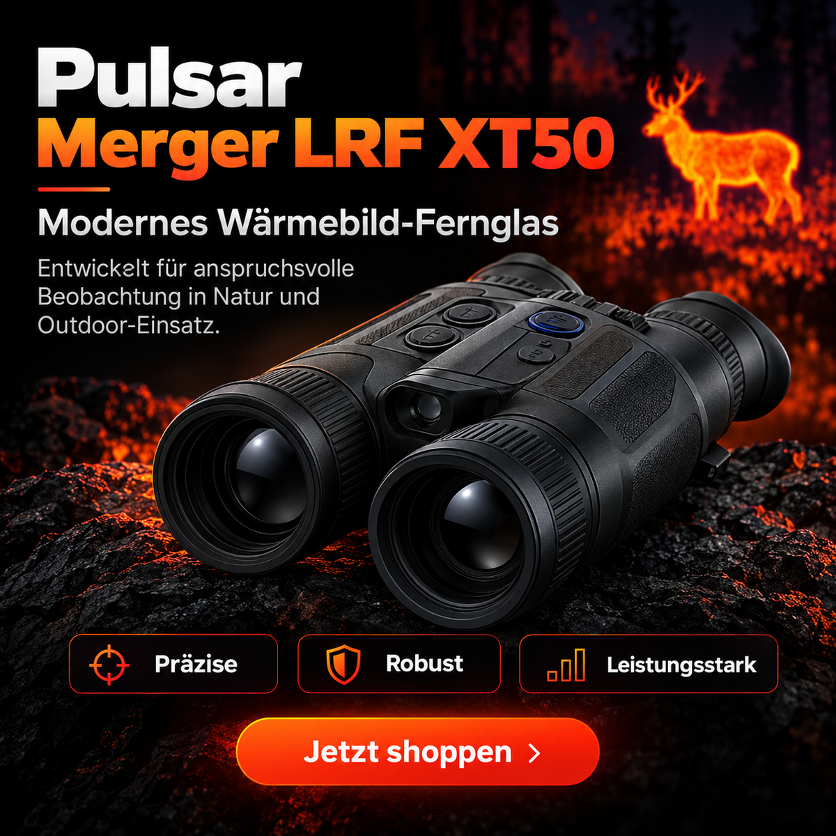 Pulsar Merger LRF XT50 Wärmebild-Fernglas für Profis