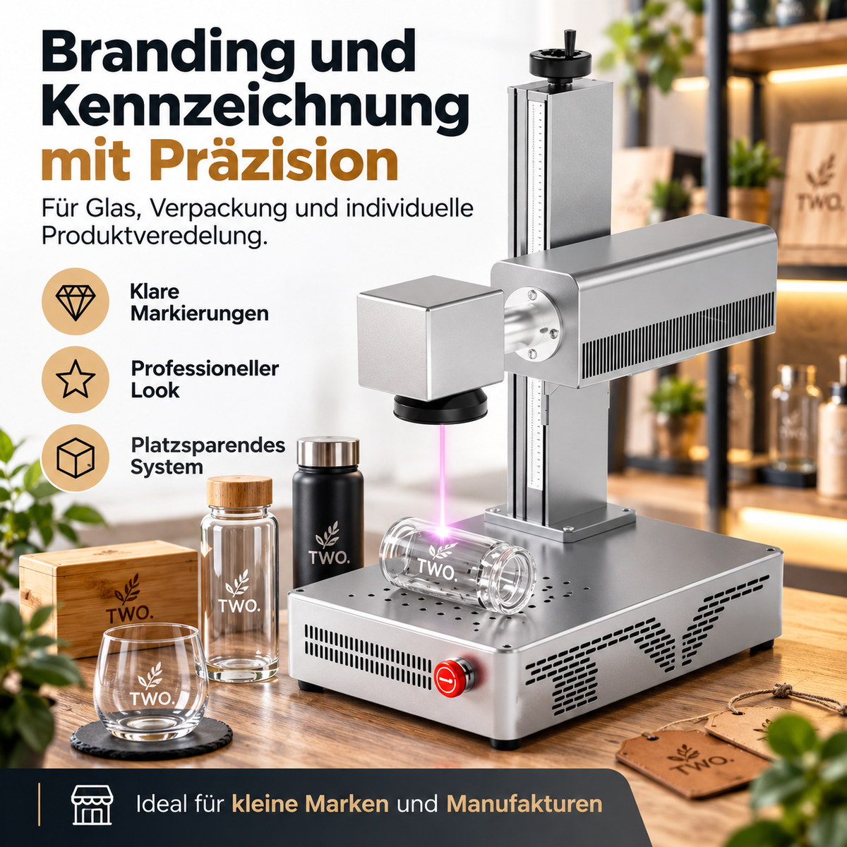 5W UV Laser Graviermaschine 355nm – Laserbeschriftungsmaschine A1