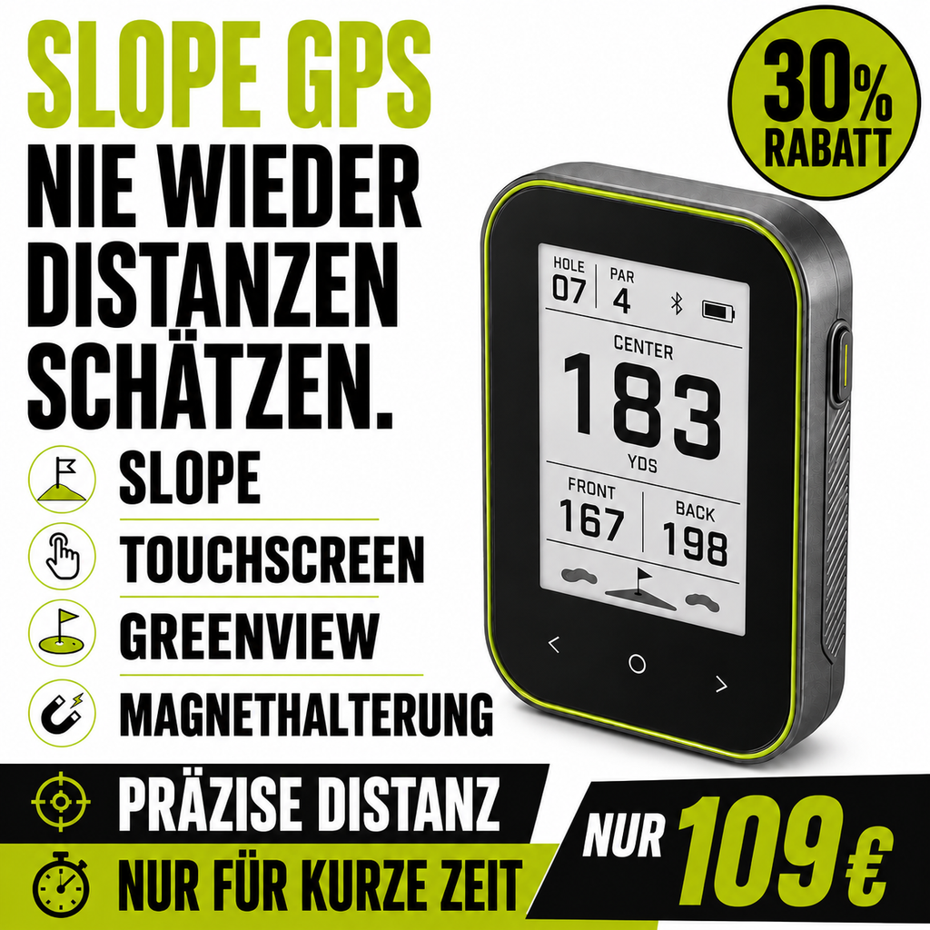 GPS Golf-Entfernungsmesser mit Slope-Funktion